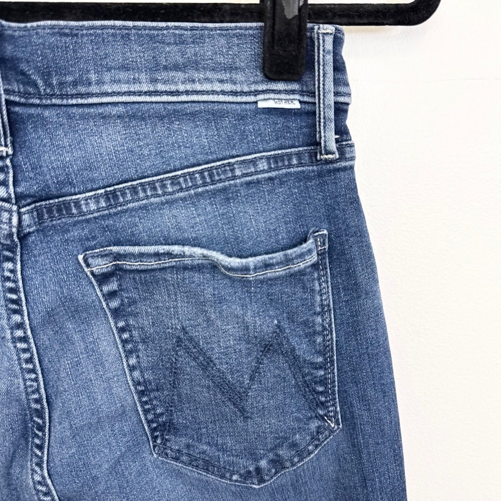 MOTHER The Stash Tripper Ankle High Rise Jeans Blue Estimated Size 26 - Picture 7 of 8